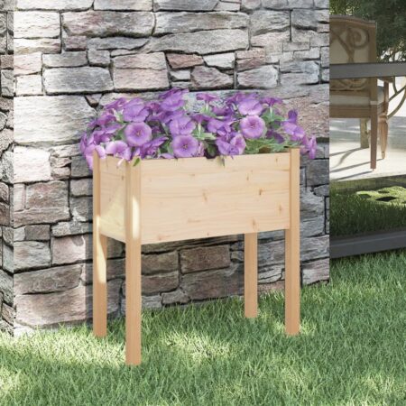 vidaXL plantekasse 70x31x70 cm massivt fyrretræ