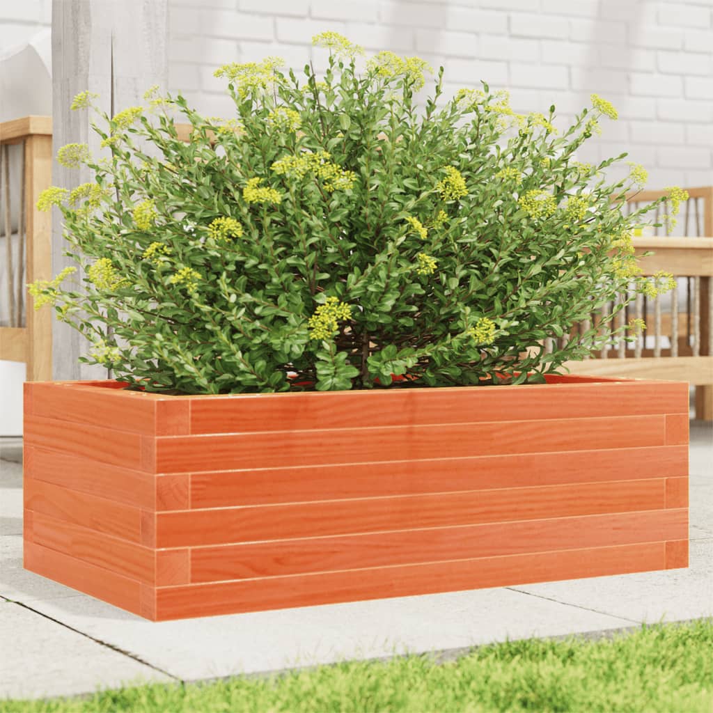 vidaXL plantekasse 70x40x23 cm massivt fyrretræ gyldenbrun vidaXL plantekasse 70x40x23 cm massivt fyrretræ gyldenbrun