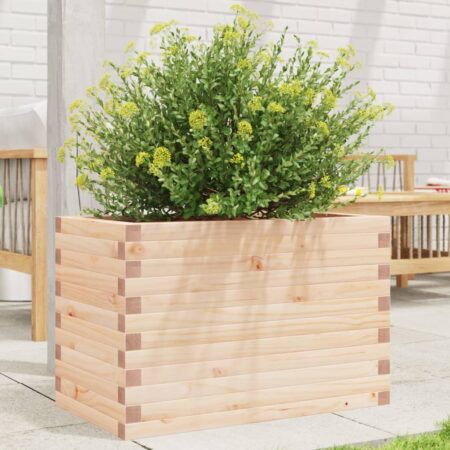 vidaXL plantekasse 70x40x45,5 cm massivt fyrretræ