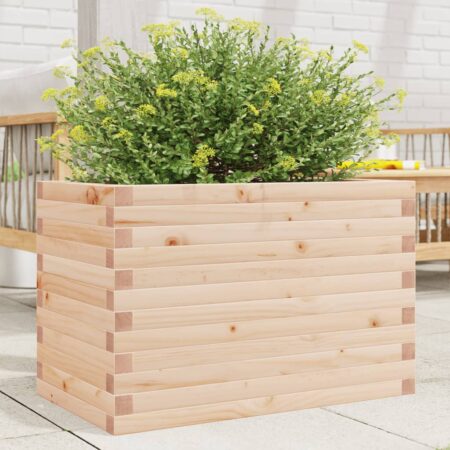 vidaXL plantekasse 70x40x46 cm massivt fyrretræ