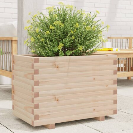 vidaXL plantekasse 70x40x49,5 cm massivt fyrretræ