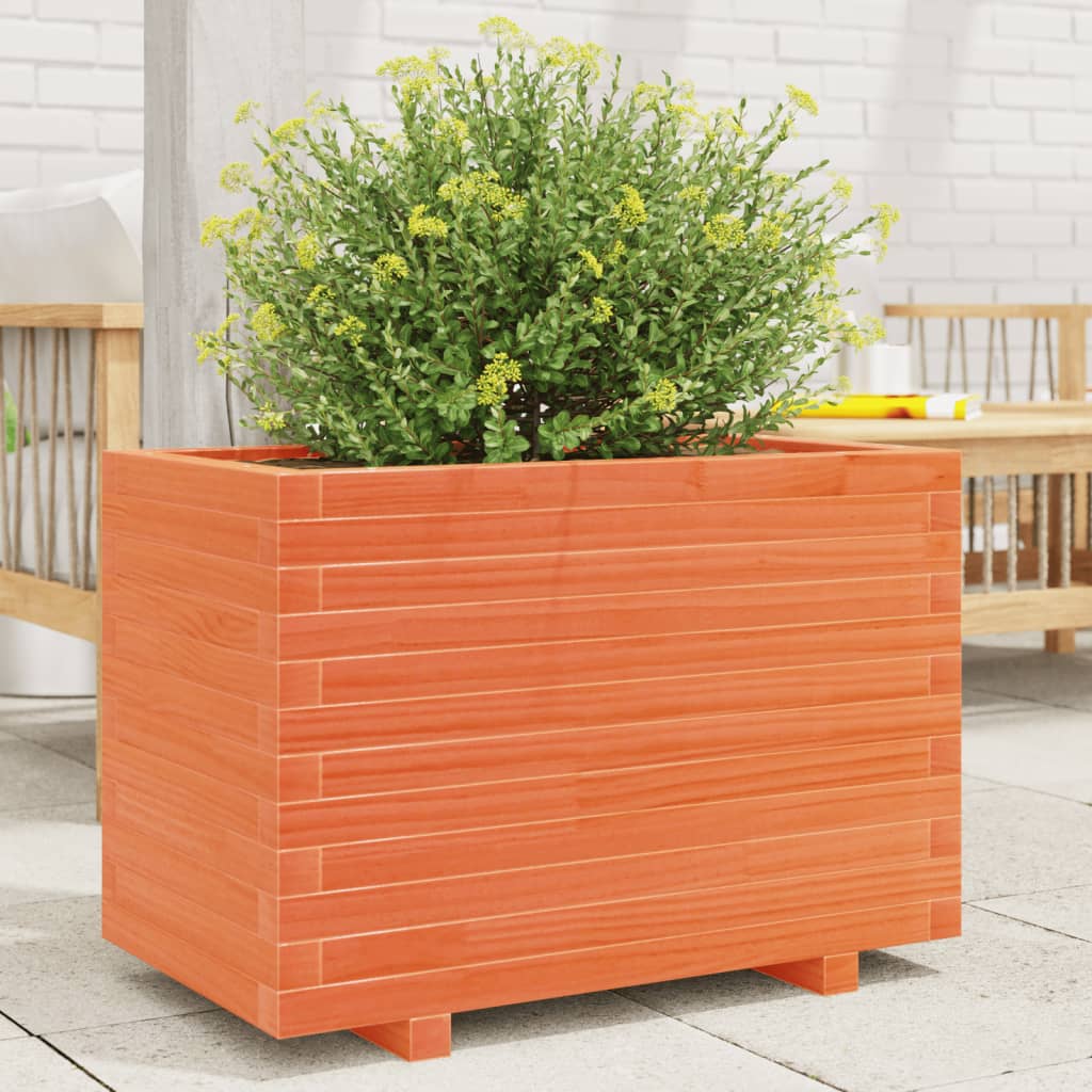 vidaXL plantekasse 70x40x49,5 cm massivt fyrretræ gyldenbrun vidaXL plantekasse 70x40x49,5 cm massivt fyrretræ gyldenbrun