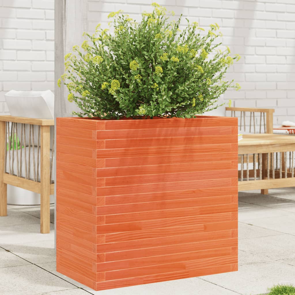 vidaXL plantekasse 70x40x68,5 cm massivt fyrretræ gyldenbrun vidaXL plantekasse 70x40x68,5 cm massivt fyrretræ gyldenbrun