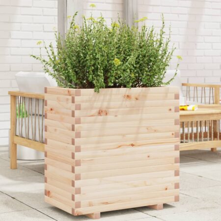 vidaXL plantekasse 70x40x72 cm massivt fyrretræ