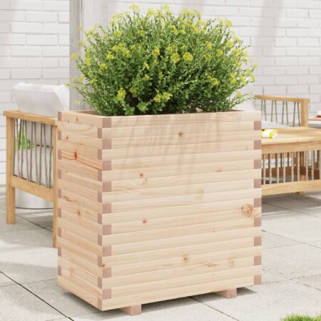 vidaXL plantekasse 70x40x72,5 cm massivt fyrretræ