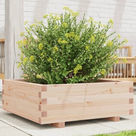 vidaXL plantekasse 70x70x26,5 cm massivt fyrretræ
