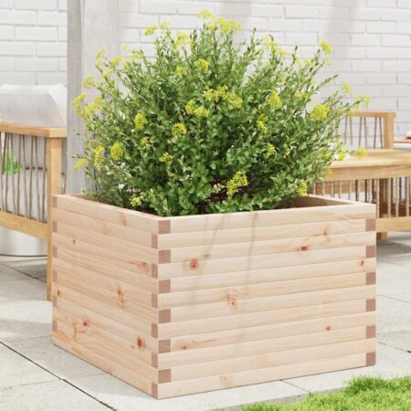 vidaXL plantekasse 70x70x46 cm massivt fyrretræ