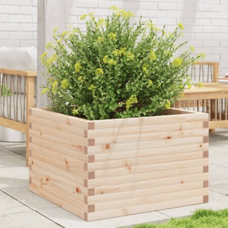 vidaXL plantekasse 70x70x46 cm massivt fyrretræ