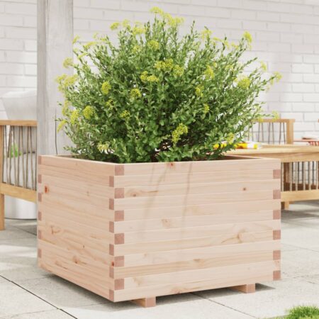 vidaXL plantekasse 70x70x49,5 cm massivt fyrretræ