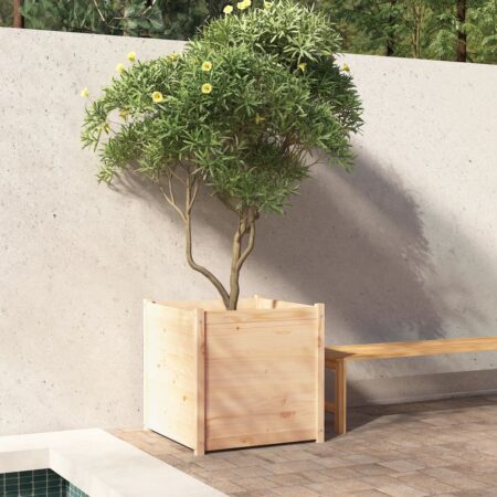 vidaXL plantekasse 70x70x70 cm massivt fyrretræ
