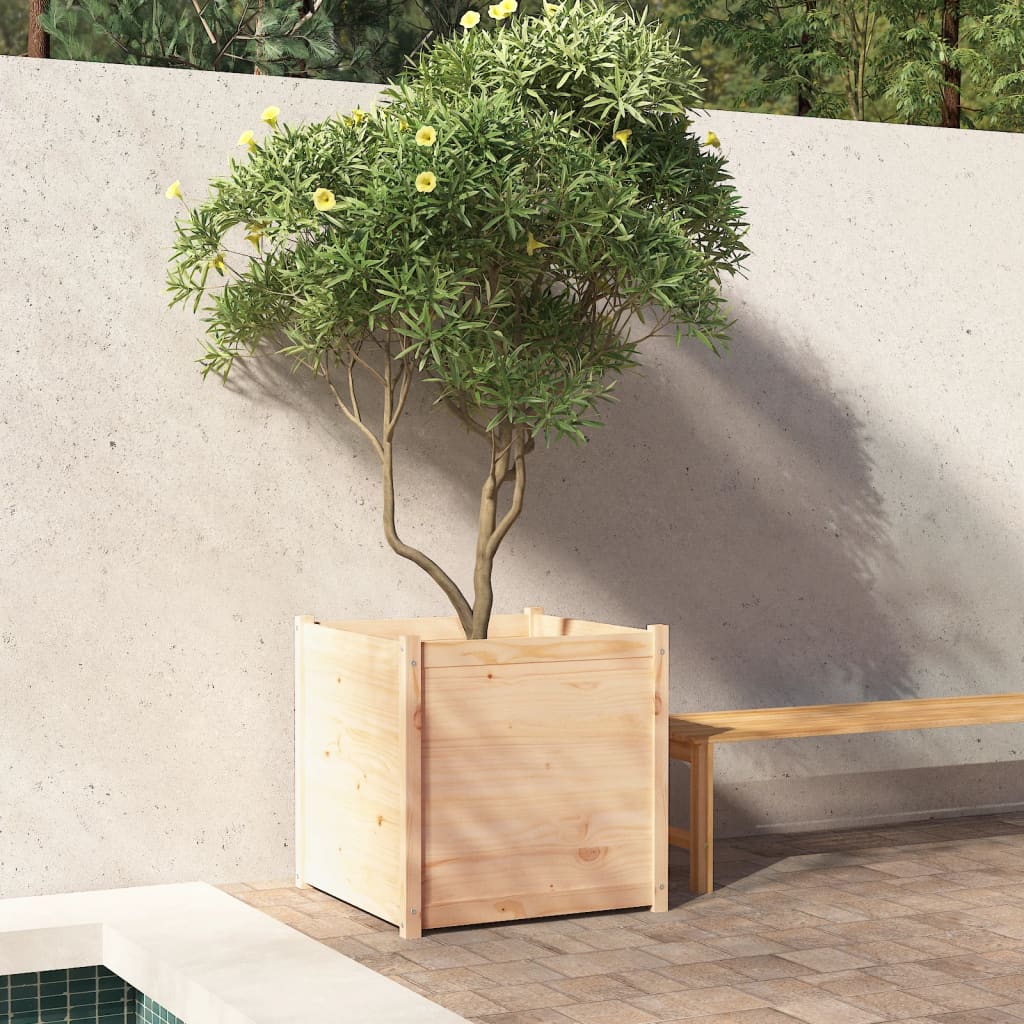 vidaXL plantekasse 70x70x70 cm massivt fyrretræ vidaXL plantekasse 70x70x70 cm massivt fyrretræ