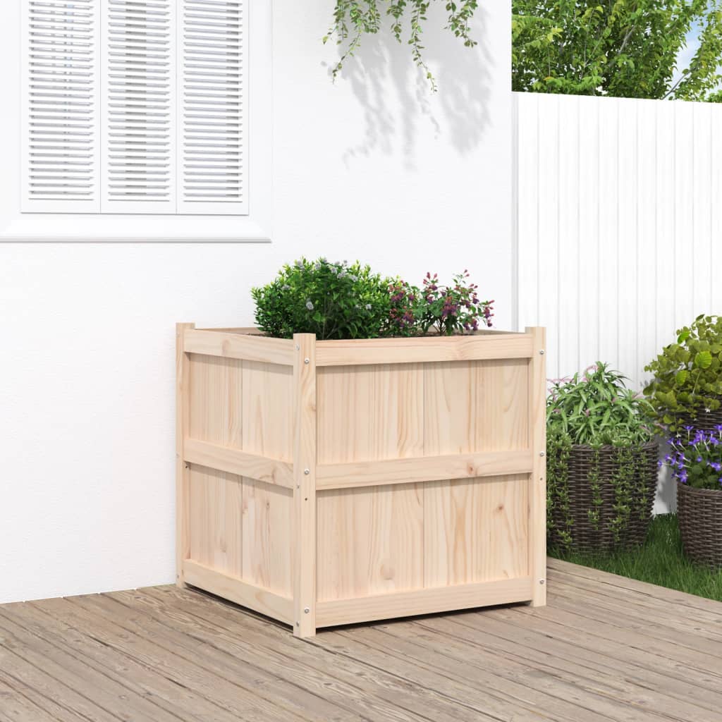 vidaXL plantekasse 70x70x70 cm massivt fyrretræ vidaXL plantekasse 70x70x70 cm massivt fyrretræ