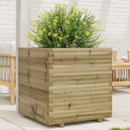 vidaXL plantekasse 70x70x72 cm imprægneret fyrretræ