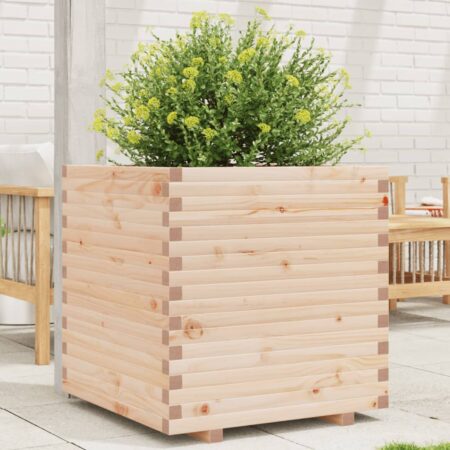 vidaXL plantekasse 70x70x72 cm massivt fyrretræ