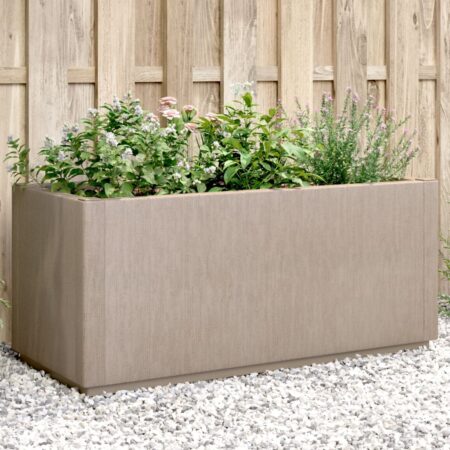 vidaXL plantekasse 80x36x35 cm PP brun