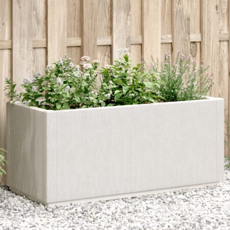 vidaXL plantekasse 80x36x35 cm PP hvid