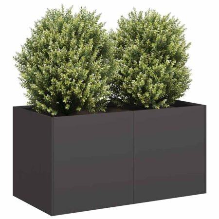 vidaXL plantekasse 80x40x40 cm koldvalset stål sort