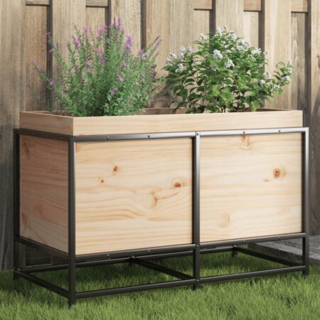 vidaXL plantekasse 80x40x50 cm massivt fyrretræ