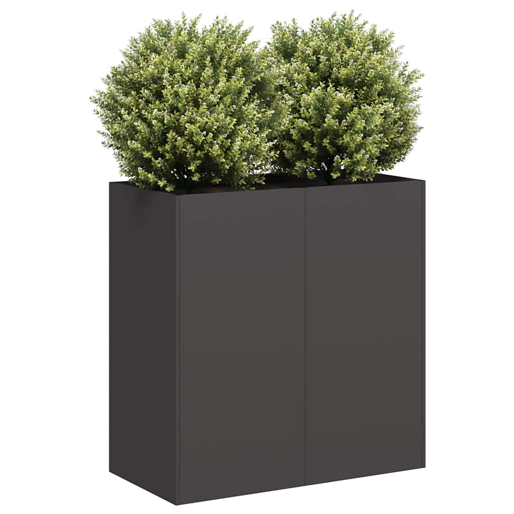 vidaXL plantekasse 80x40x80 cm koldvalset stål sort vidaXL plantekasse 80x40x80 cm koldvalset stål sort