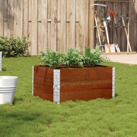 vidaXL plantekasse 80x60 cm massivt fyrretræ brun