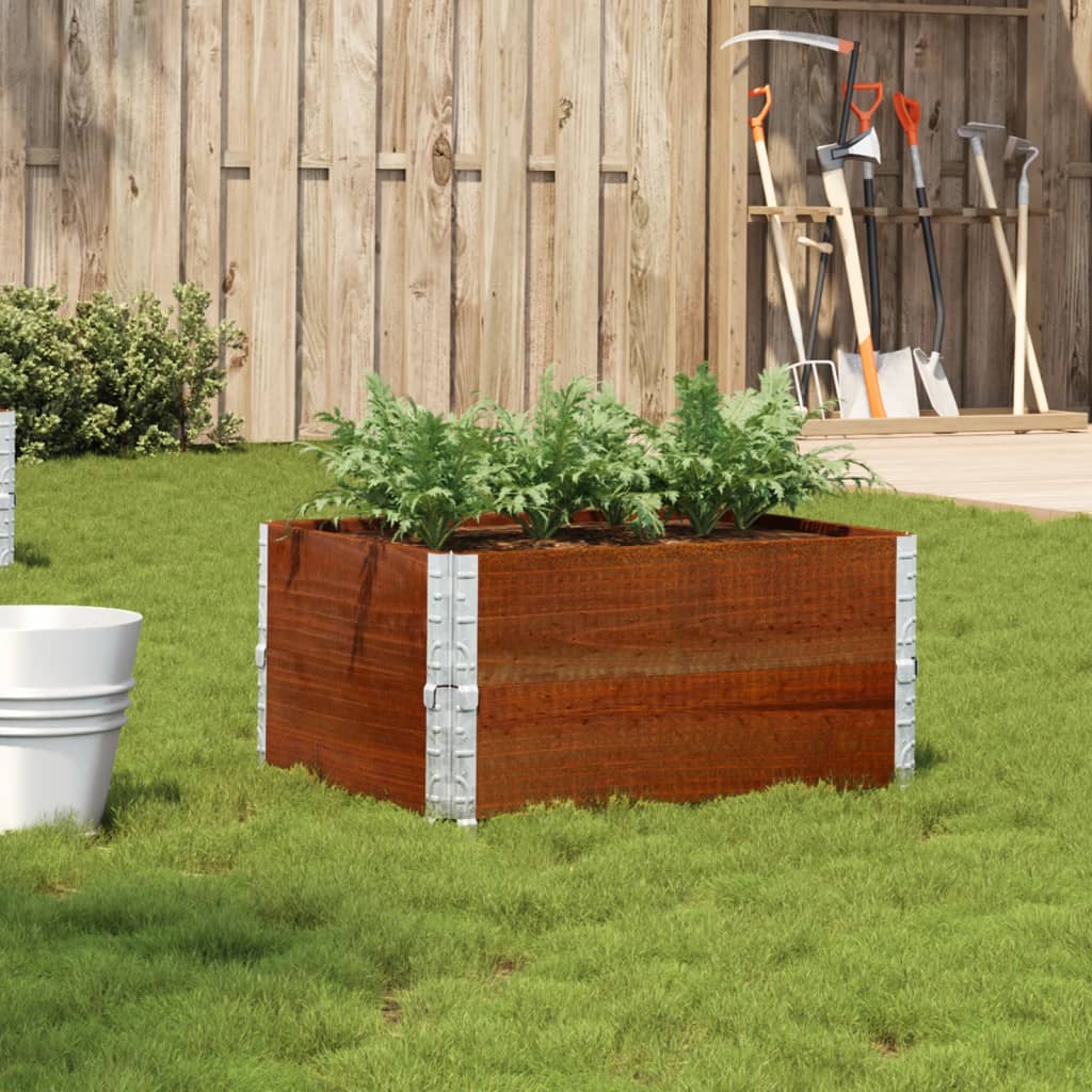 vidaXL plantekasse 80x60 cm massivt fyrretræ brun vidaXL plantekasse 80x60 cm massivt fyrretræ brun