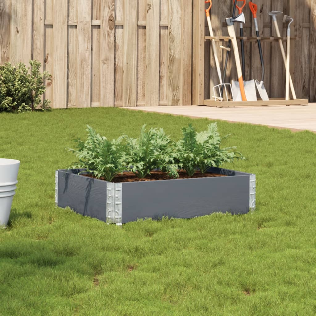 vidaXL plantekasse 80x60 cm massivt fyrretræ grå vidaXL plantekasse 80x60 cm massivt fyrretræ grå