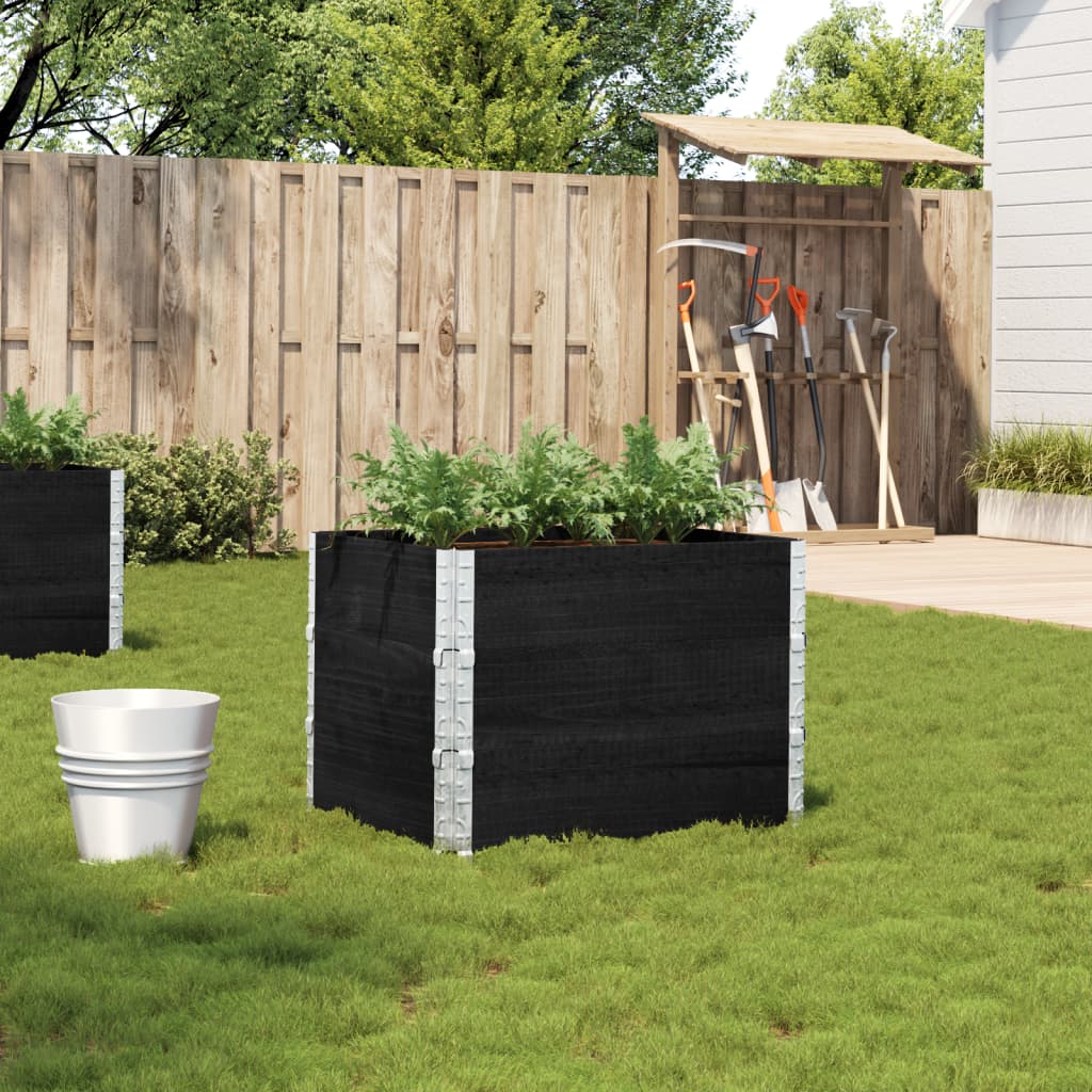 vidaXL plantekasse 80x60 cm massivt fyrretræ sort vidaXL plantekasse 80x60 cm massivt fyrretræ sort