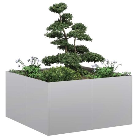 vidaXL plantekasse 80x80x40 cm galvaniseret stål