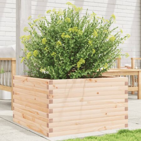 vidaXL plantekasse 80x80x45,5 cm massivt fyrretræ