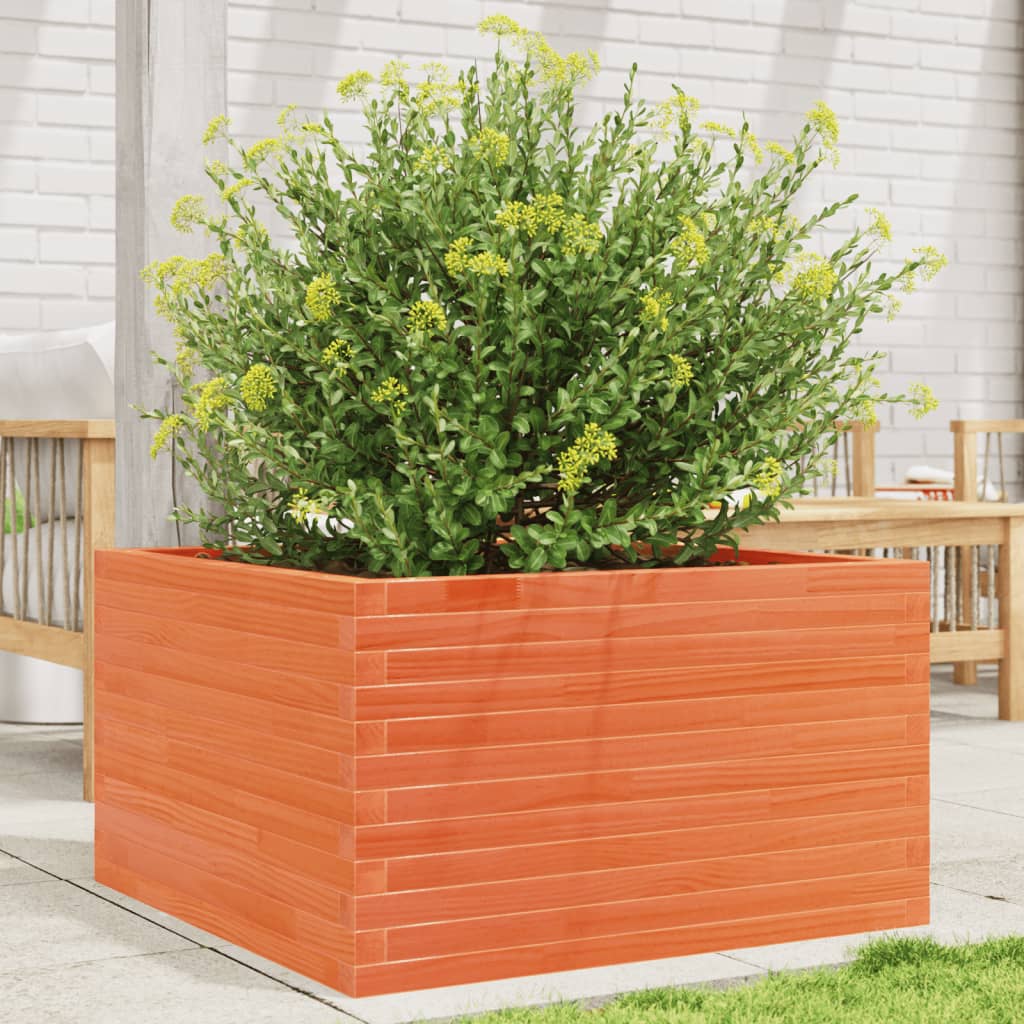 vidaXL plantekasse 80x80x45,5 cm massivt fyrretræ gyldenbrun vidaXL plantekasse 80x80x45,5 cm massivt fyrretræ gyldenbrun