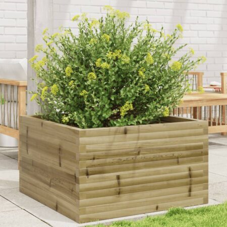 vidaXL plantekasse 80x80x46 cm imprægneret fyrretræ