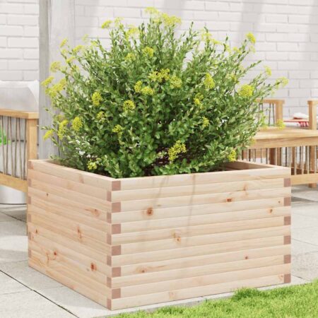vidaXL plantekasse 80x80x46 cm massivt fyrretræ