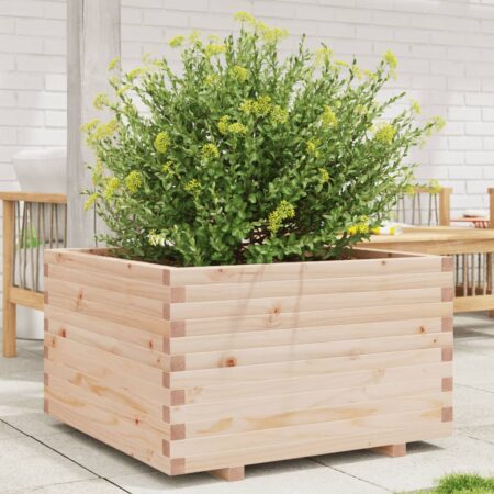 vidaXL plantekasse 80x80x49,5 cm massivt fyrretræ
