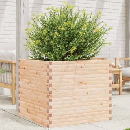 vidaXL plantekasse 80x80x68,5 cm massivt fyrretræ
