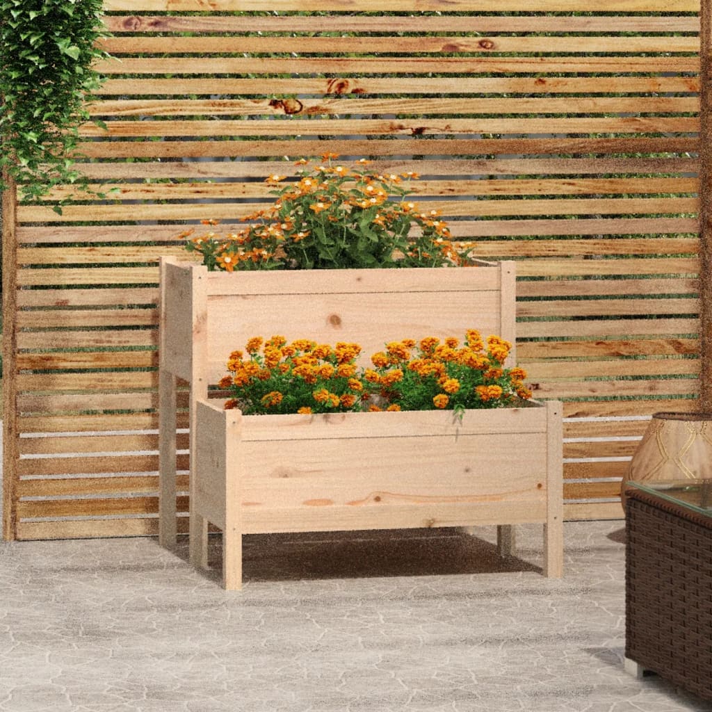 vidaXL plantekasse 84,5x84x75 cm massivt fyrretræ vidaXL plantekasse 84,5x84x75 cm massivt fyrretræ