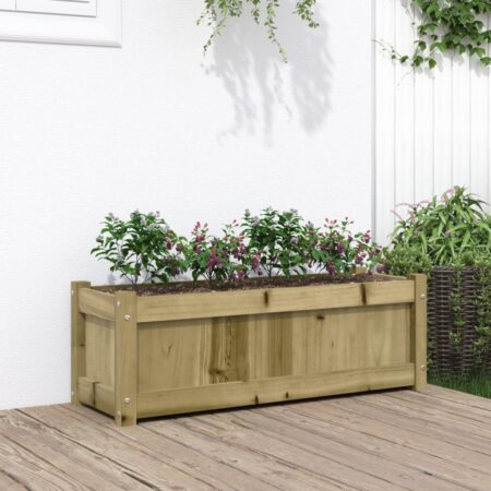 vidaXL plantekasse 90x31x31 cm imprægneret fyrretræ