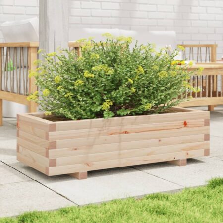 vidaXL plantekasse 90x40x26,5 cm massivt fyrretræ