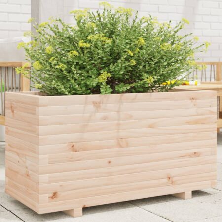 vidaXL plantekasse 90x40x49,5 cm massivt fyrretræ