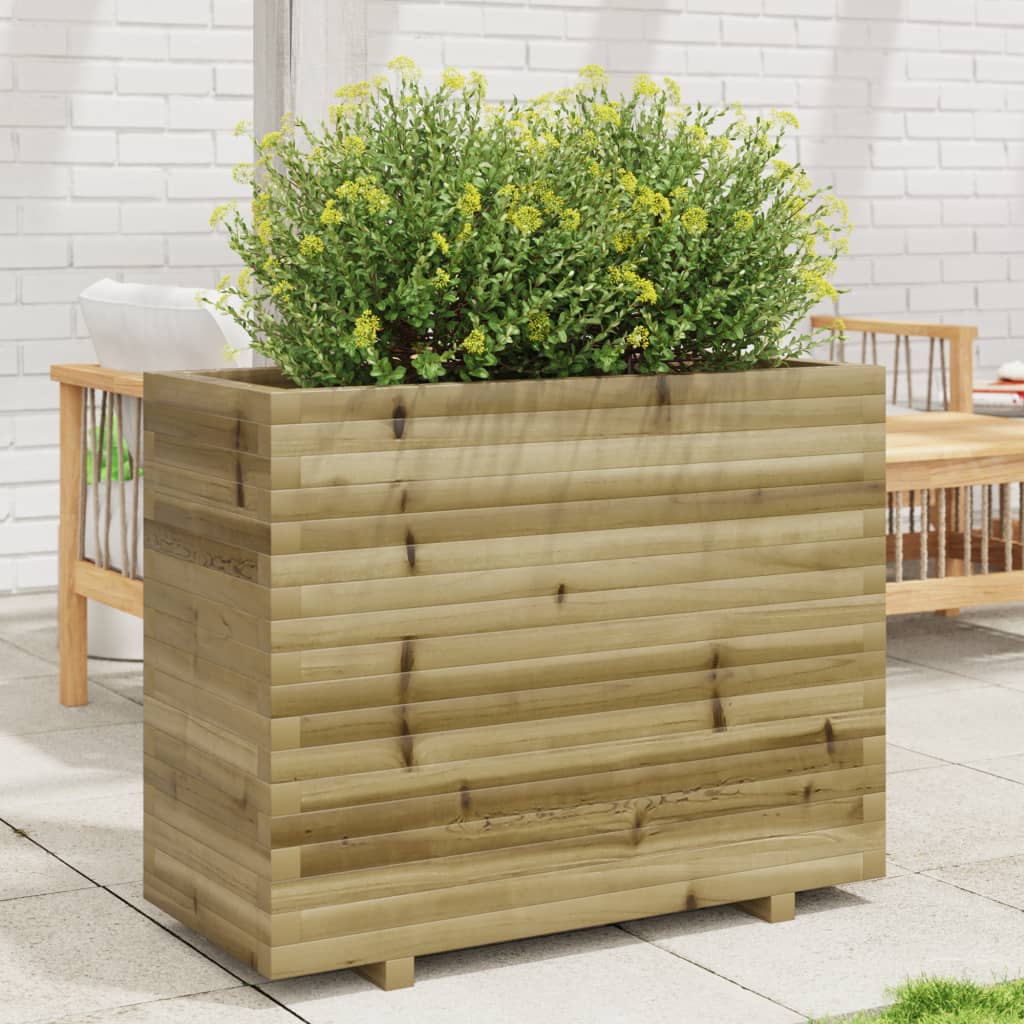 vidaXL plantekasse 90x40x72,5 cm imprægneret fyrretræ vidaXL plantekasse 90x40x72,5 cm imprægneret fyrretræ