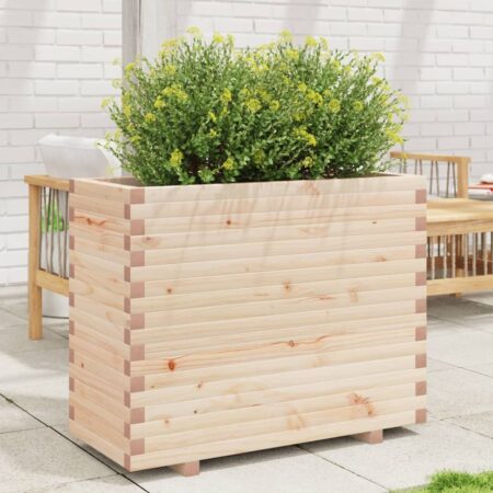vidaXL plantekasse 90x40x72,5 cm massivt fyrretræ