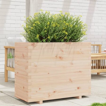 vidaXL plantekasse 90x40x72,5 cm massivt fyrretræ
