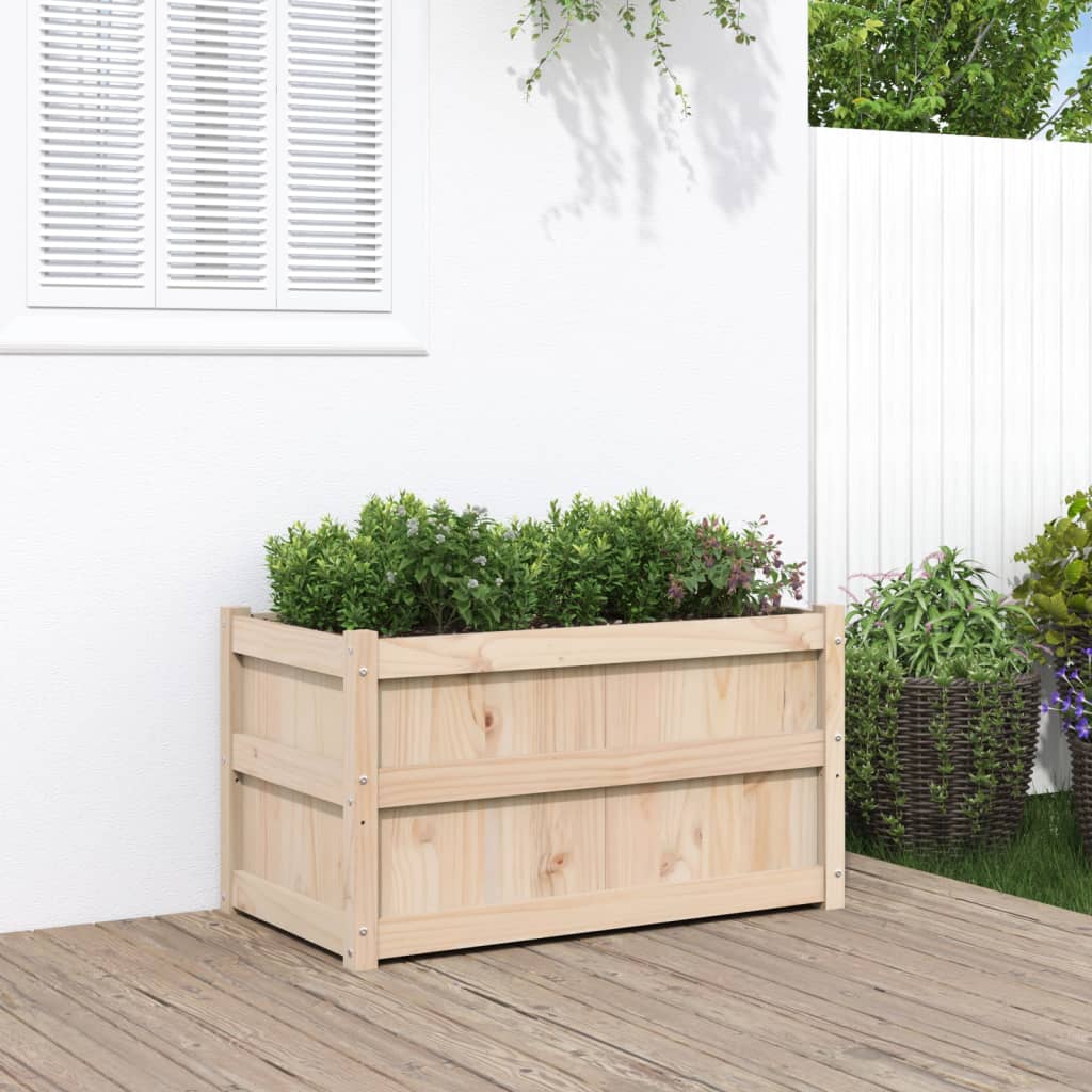 vidaXL plantekasse 90x50x50 cm massivt fyrretræ vidaXL plantekasse 90x50x50 cm massivt fyrretræ