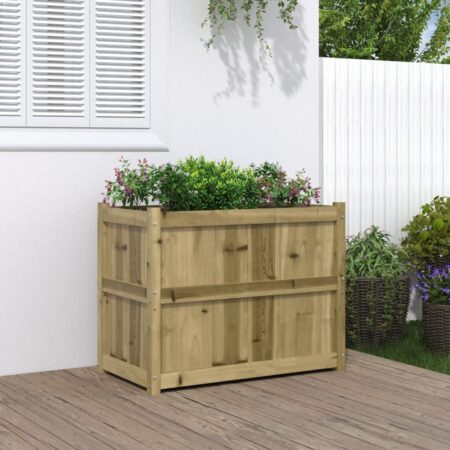 vidaXL plantekasse 90x50x70 cm imprægneret fyrretræ