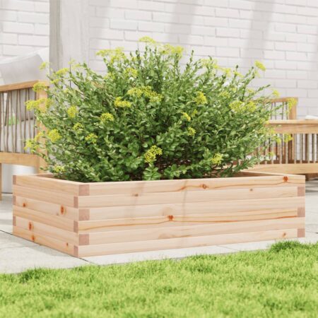 vidaXL plantekasse 90x60x23 cm massivt fyrretræ