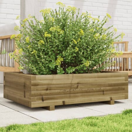vidaXL plantekasse 90x60x26,5 cm imprægneret fyrretræ