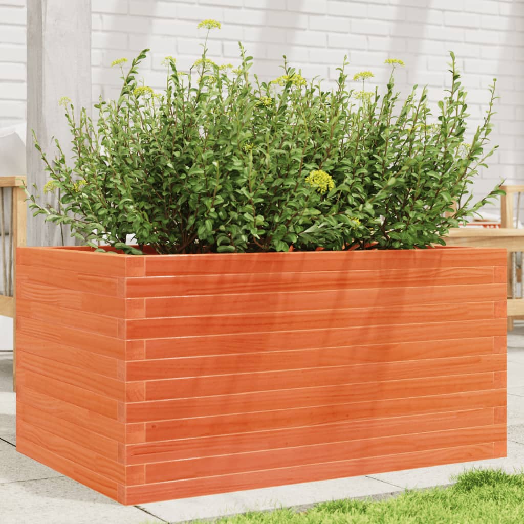 vidaXL plantekasse 90x60x45,5 cm massivt fyrretræ gyldenbrun vidaXL plantekasse 90x60x45,5 cm massivt fyrretræ gyldenbrun