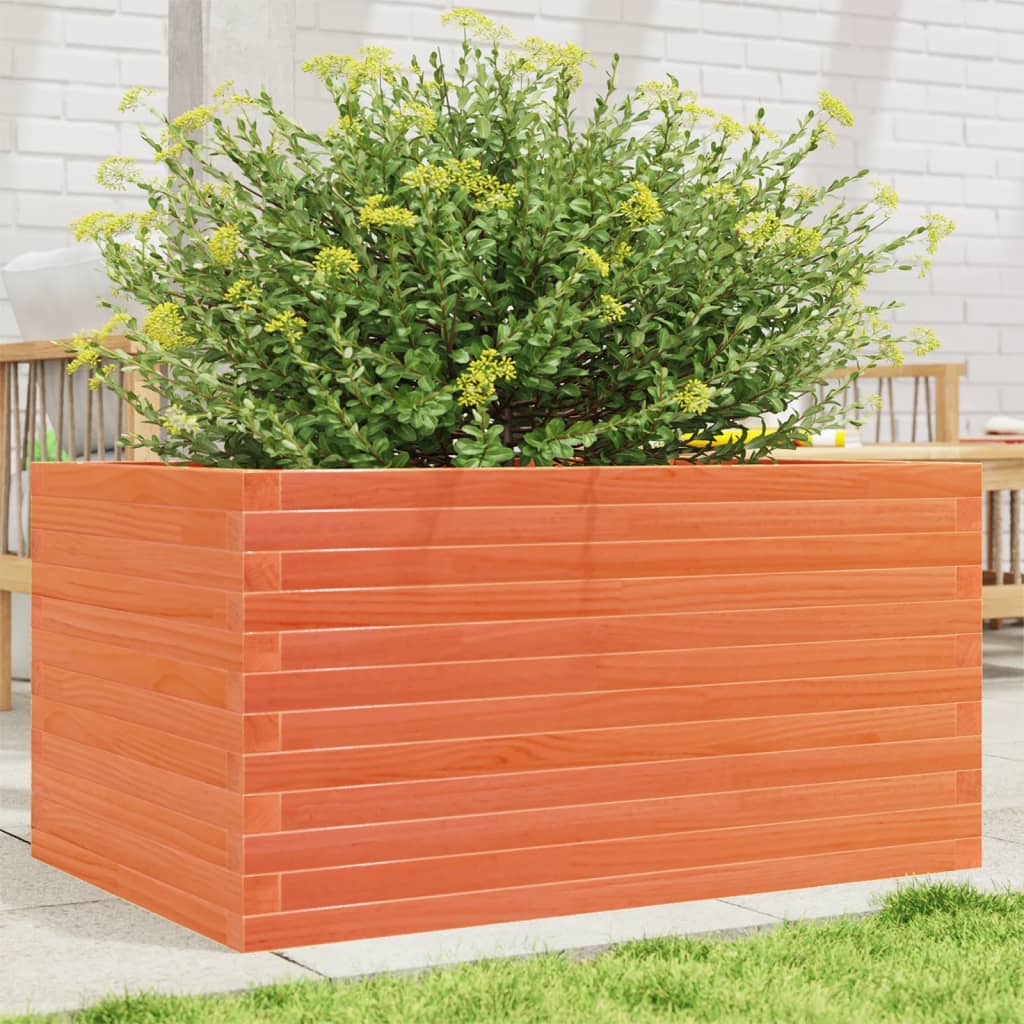 vidaXL plantekasse 90x60x46 cm massivt fyrretræ gyldenbrun vidaXL plantekasse 90x60x46 cm massivt fyrretræ gyldenbrun