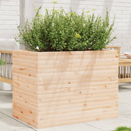 vidaXL plantekasse 90x60x68,5 cm massivt fyrretræ
