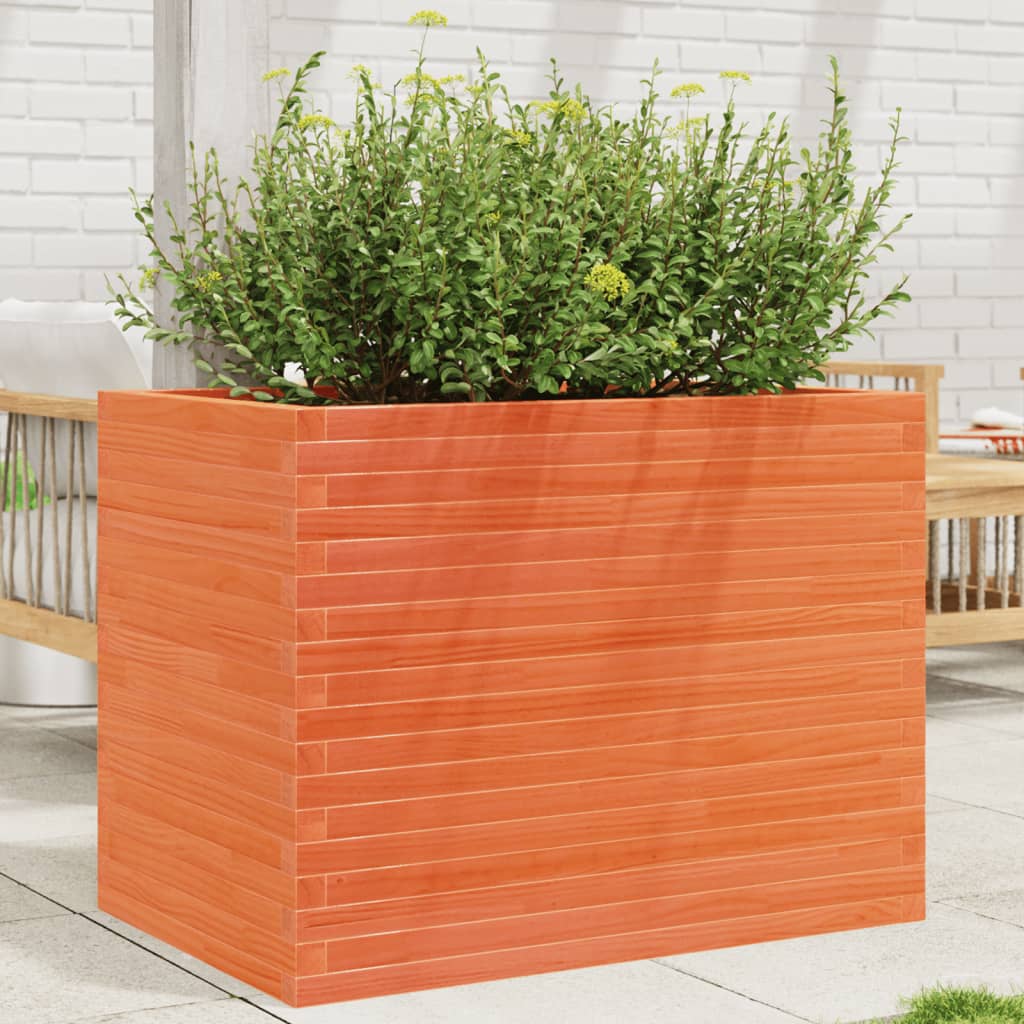 vidaXL plantekasse 90x60x68,5 cm massivt fyrretræ gyldenbrun vidaXL plantekasse 90x60x68,5 cm massivt fyrretræ gyldenbrun