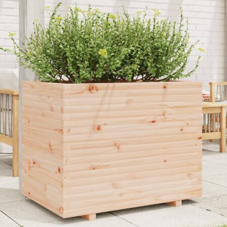 vidaXL plantekasse 90x60x72,5 cm massivt fyrretræ